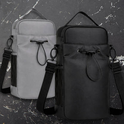 Sacoche magnétique de sport avec porte-gourde - Fixation puissante pour salle de sport et musculation