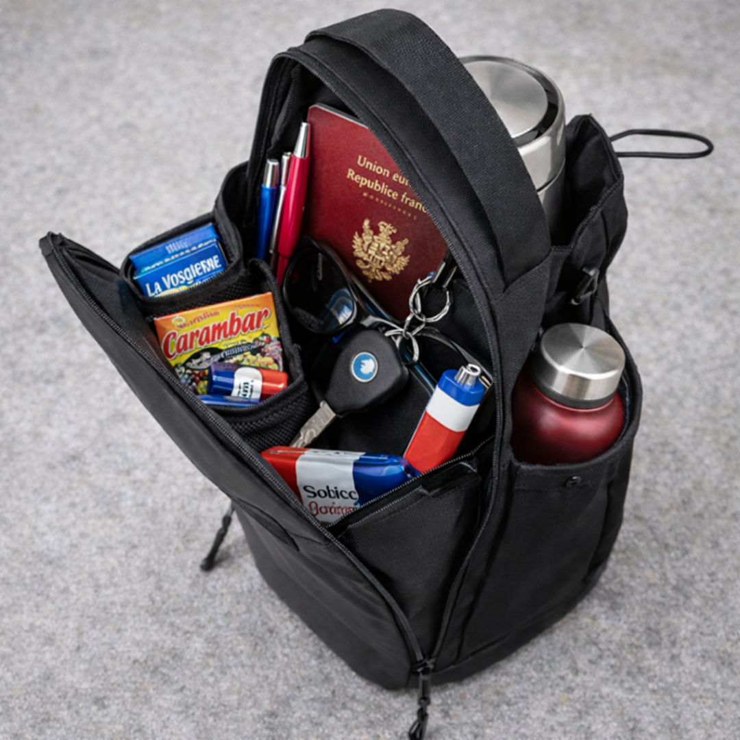 Sacoche magnétique de sport avec porte-gourde - Fixation puissante pour salle de sport et musculation