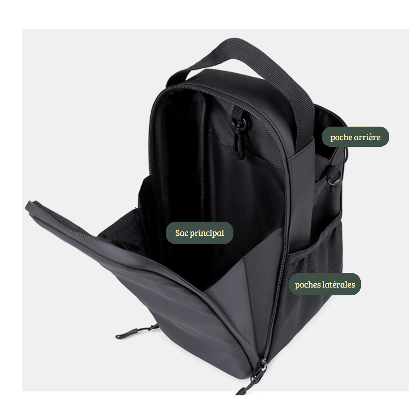 Sacoche magnétique de sport avec porte-gourde - Fixation puissante pour salle de sport et musculation