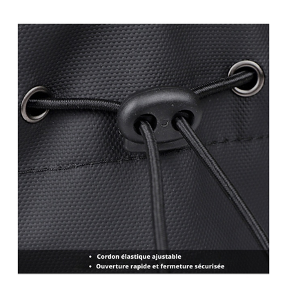 Sacoche magnétique de sport avec porte-gourde - Fixation puissante pour salle de sport et musculation